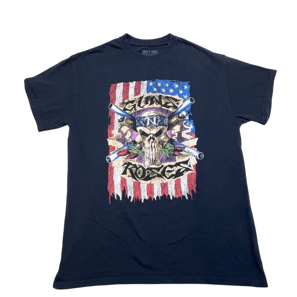 Guns N' Roses 2017 Tour T-Shirt Not In This Lifetime Medium Black Rock Band Used